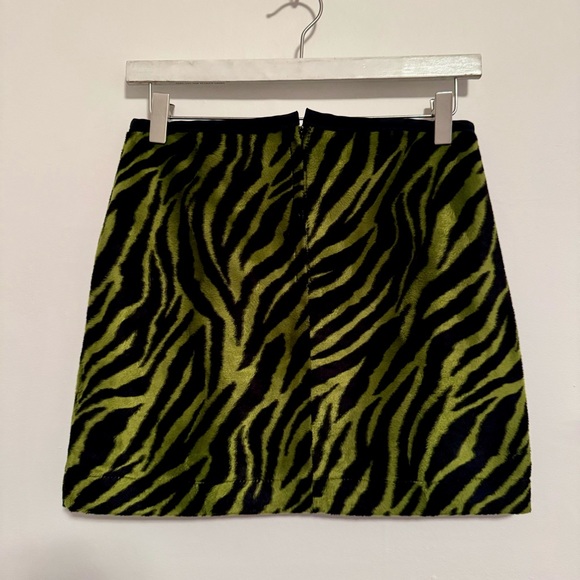 Vintage Faux Fur Zebraprint Mini Skirt - Picture 5 of 5